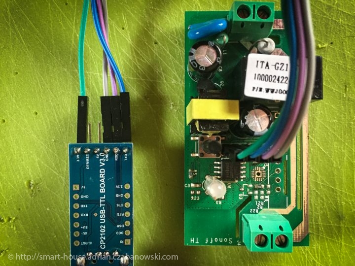 instalacja firmware AFE do Sonoff