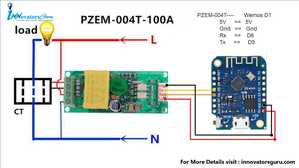 PZEM 004T schemat